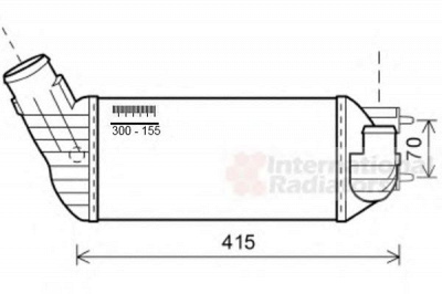VAN WEZEL 40004360 -  Интеркулер